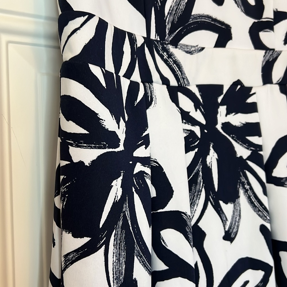 I.N.C Blue and White Summer Mini Sleeveless Daisy Dress - Picture 2 of 12